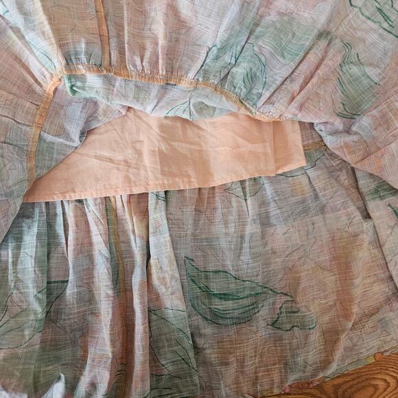 Rails Agatha Skirt Tropica Floral  Tiered Maxi Size 4 - Picture 7 of 8